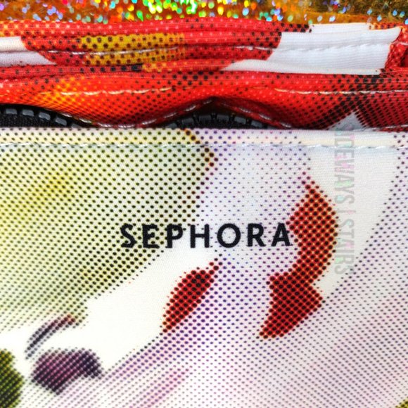 SEPHORA LILY LARGE WRISTLET CLUTCH makeup bag 13.5" zipper sleeve storage pouch - Picture 5 of 14